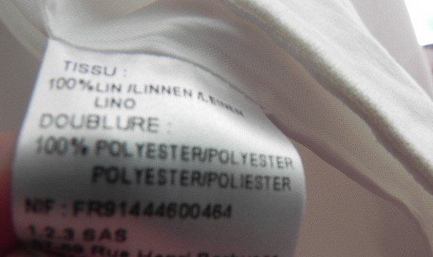 Giacche: ca.Gr. 40 42 Leinen Jacke Blazer weiss, gefüttert  s. Masse – Usato da Basel venduto da frausommerwind 1