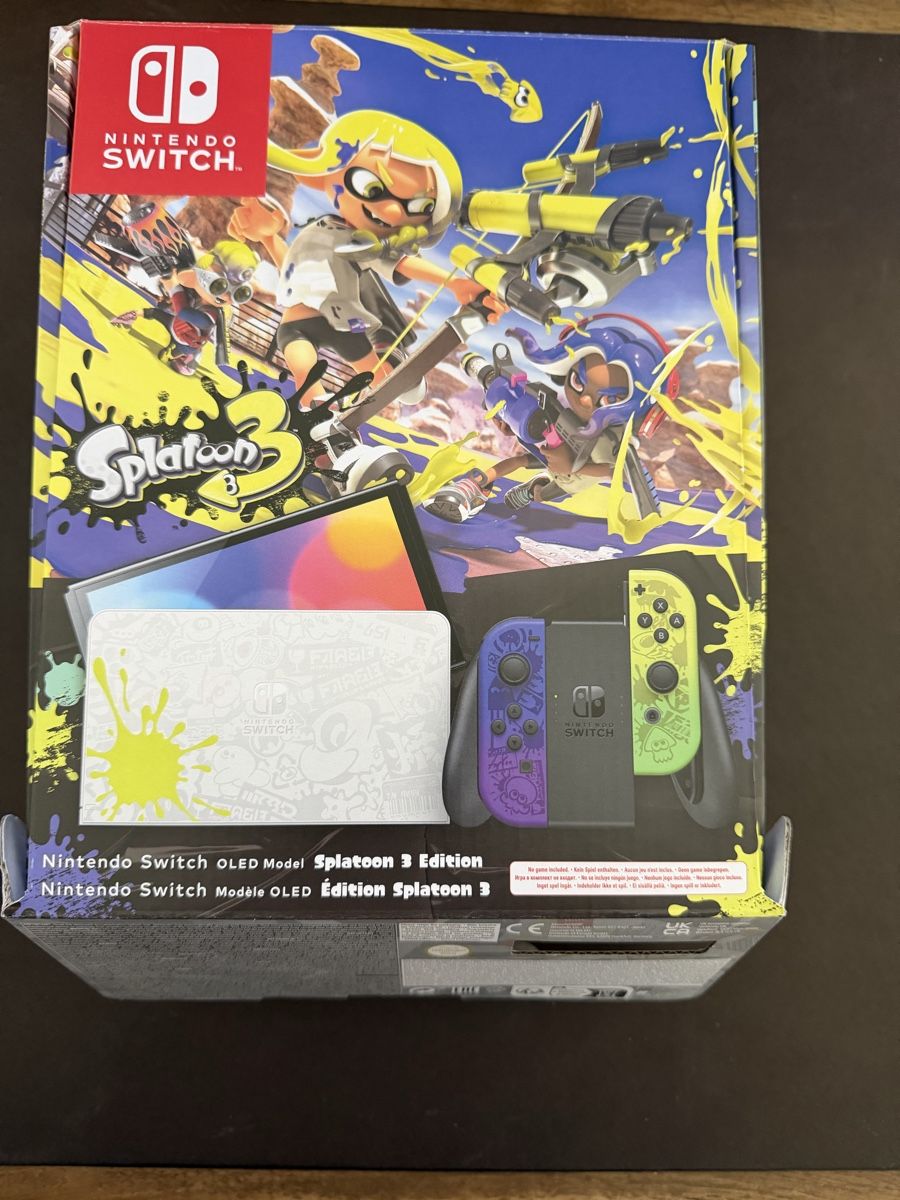 Nintendo Console: Nintendo Switch OLED Splatoon 3 Edition mit Zubehör – Usato da Noflen BE venduto da Digge10 1
