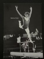 Bettina Ernst signierte Foto Turnerin Schweizermeisterin
