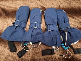 2x Winter Handschuhe, Marineblau, Zustand Grösse auf Bilder