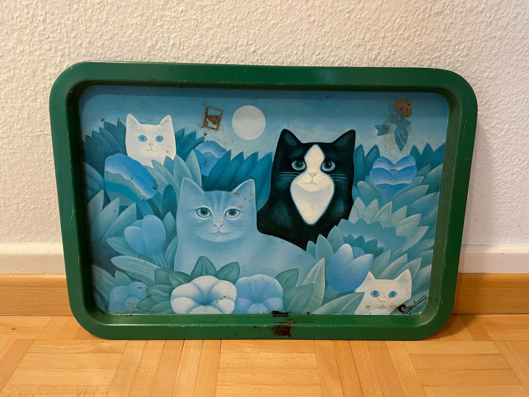 Piatti di portata: Katzen-Tablett, Vintage Serviertablett – Usato da Zürich venduto da mar_xfn9