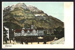 Glarus, Landsgemeinde vor verschneiten G