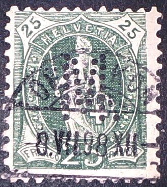 Tous les timbres: Perfin   67 – D'occasion à Opfikon par webstar30