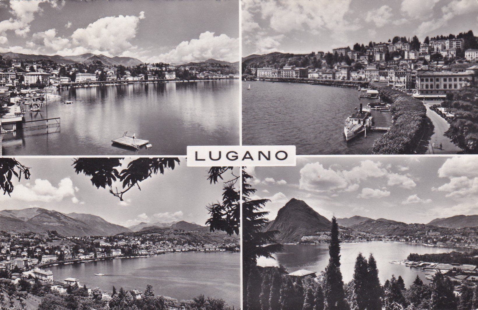 Ansichtskarten: Lugano Multivues – Gebraucht aus Cormoret von Pascalll2001