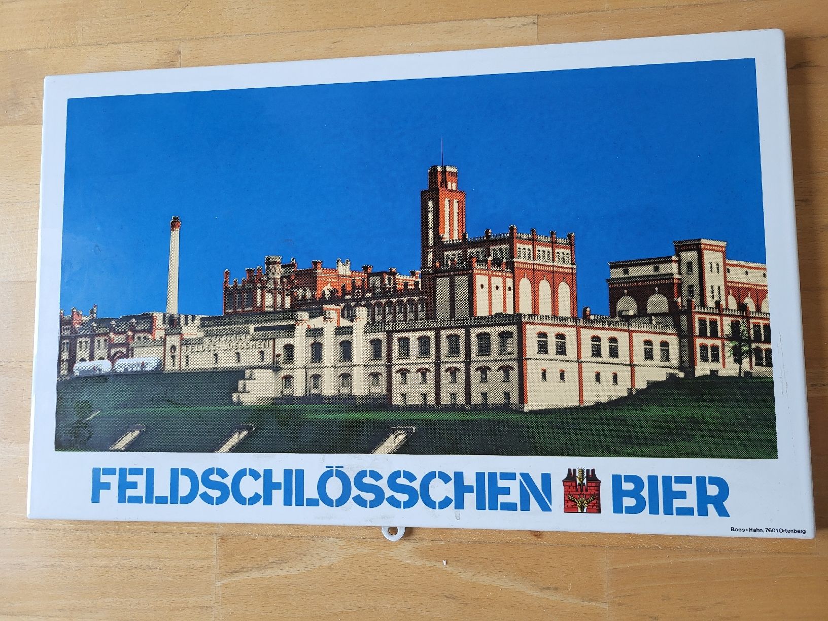 Feldschlösschen Insegne: Schlid Feldslöschen Bier Emailschild – Usato da nunningen venduto da mic_88k2 2