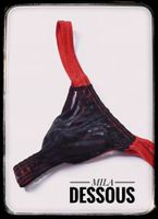 Sexy Mens Tanga Schwarz Rot Transparent Jockstrap ⭐️L⭐️
