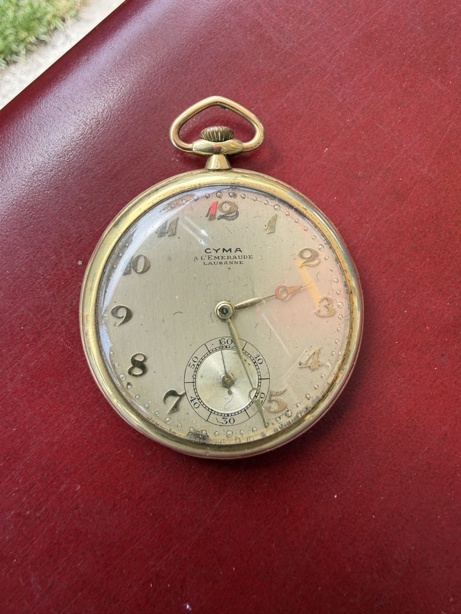 Cyma Orologi: Cyma. Taschenuhr ca 1920 – Usato da bern venduto da Seeburg