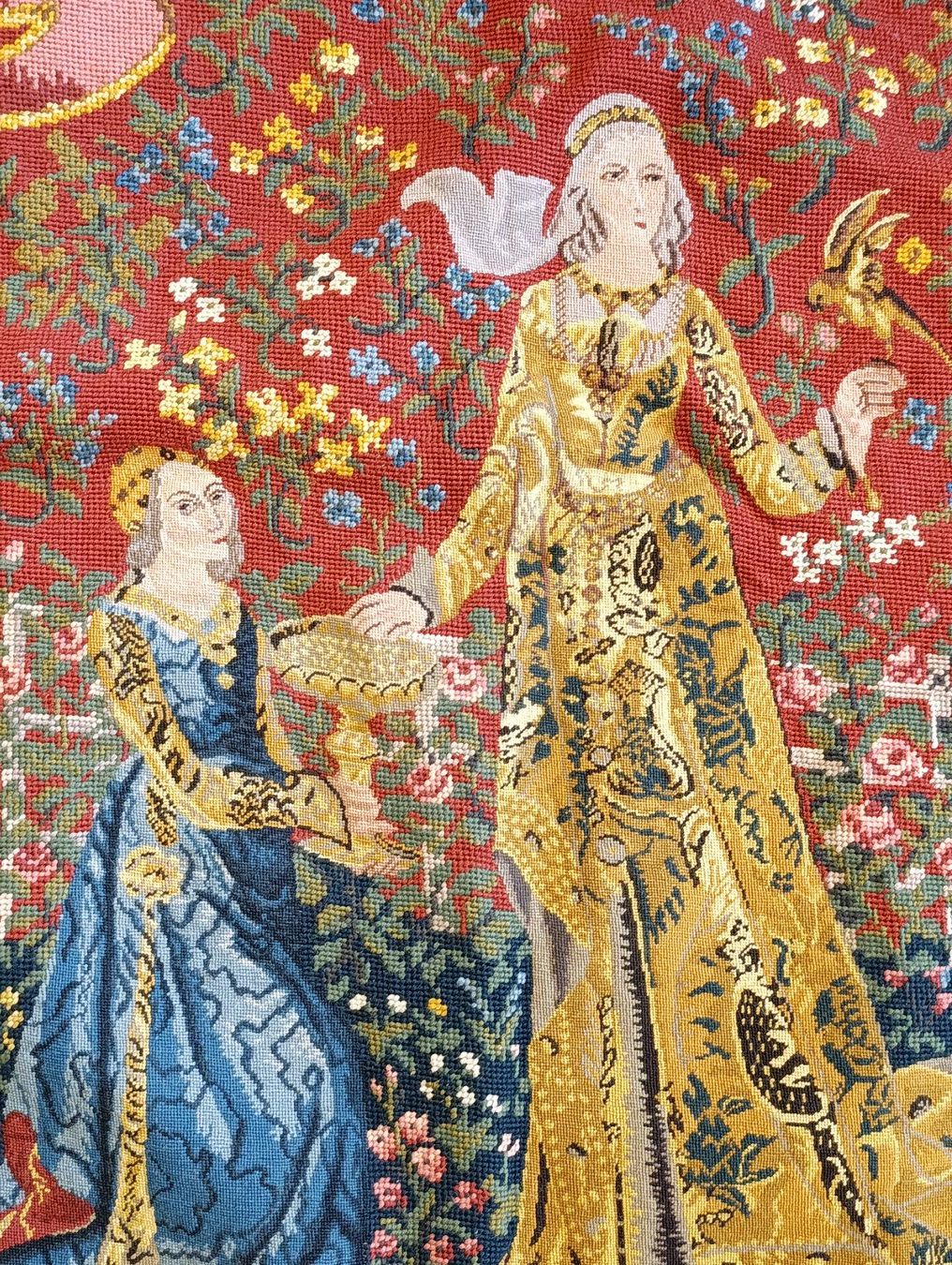 Teppiche: Wandteppich Gobelin im Aubusson-Stil "Dame mit Einhorn" – Gebraucht aus Herisau von Tosam_WinWin 2