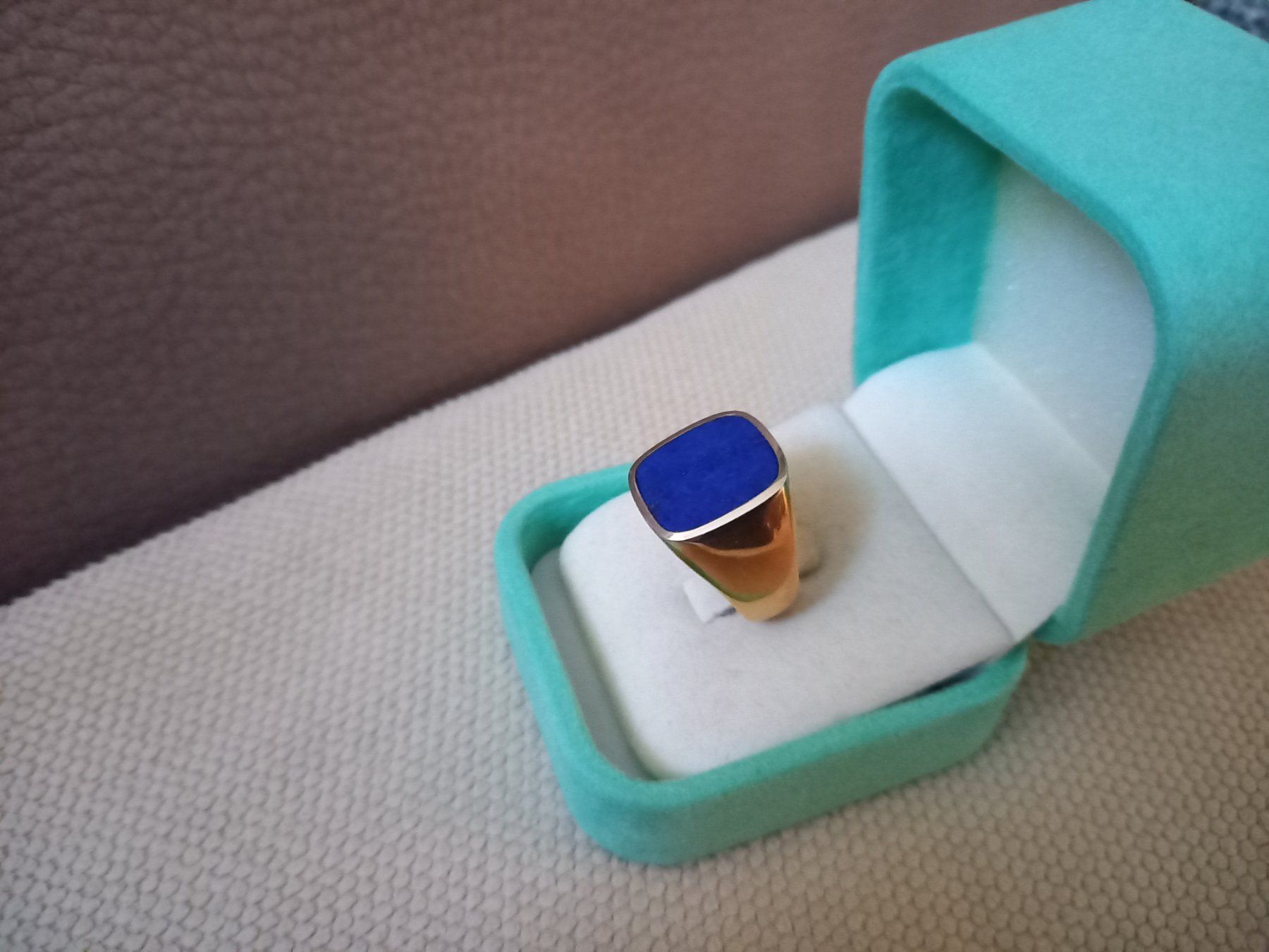 Ringe: Sehr schöner Herrenring mit Lapislazuli – Gebraucht aus Rickenbach LU von pepan44 1
