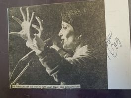 Joan Baez - original Autogramm aus den 80er