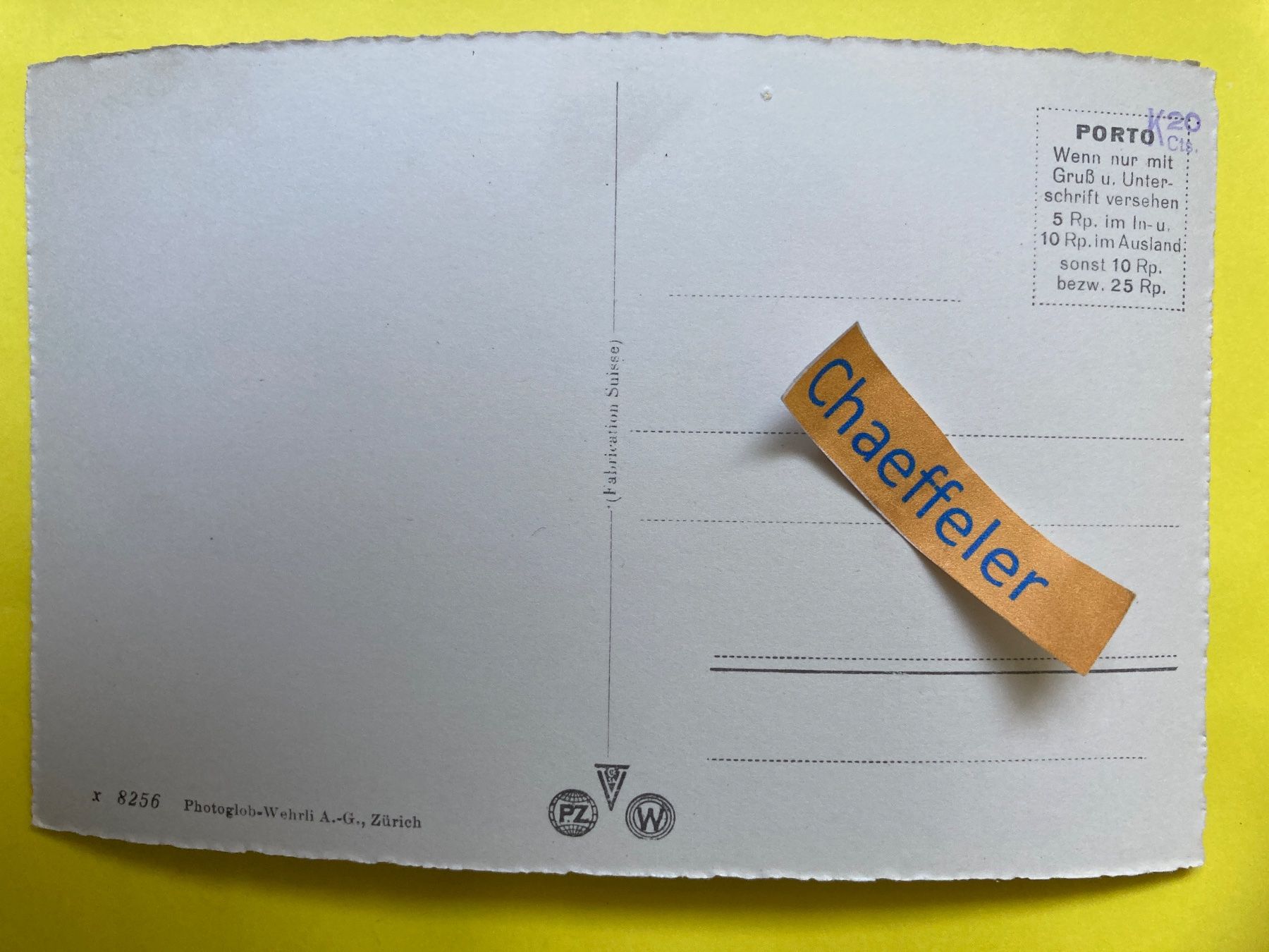 Cartoline postali: Aarau Generalansicht – Usato da Zürich venduto da Chaeffeler 1