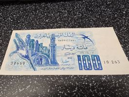 Algerien 100 Dinar 1981 Banknote 