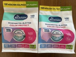 200 Stück Dr. Beckmann Waschmittelblätter Color XXL- Pack