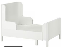 Children bed ikea busunge white very good condition