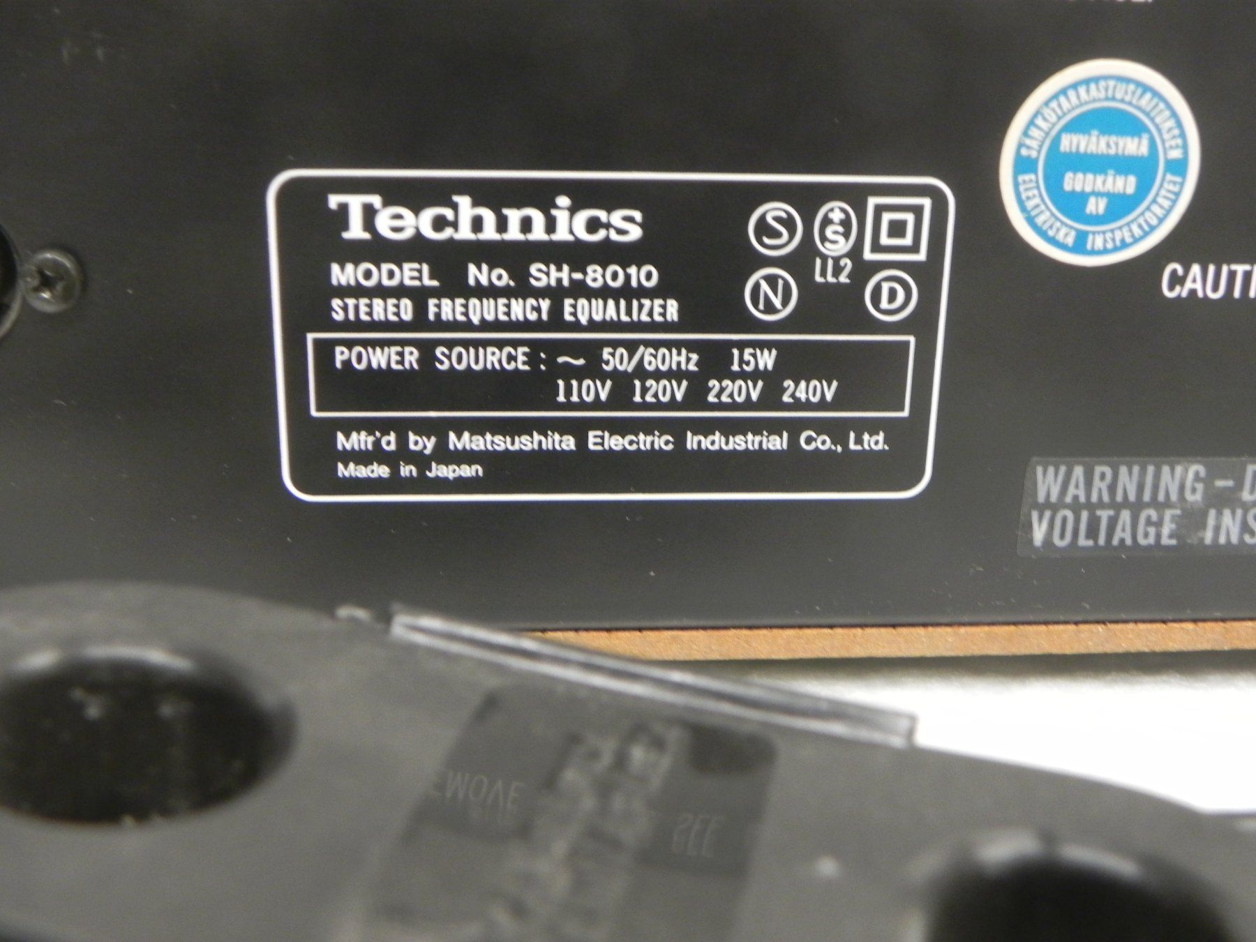 Technics Equalizzatori: Technics Equalizer SH-8010 Revidiert Total Liquidation – Usato da Basel venduto da Life-Style-Art 9