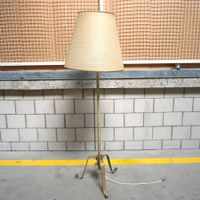 Vintage Stehlampe Wohnzimmerlampe Leuchte Messing (S274)