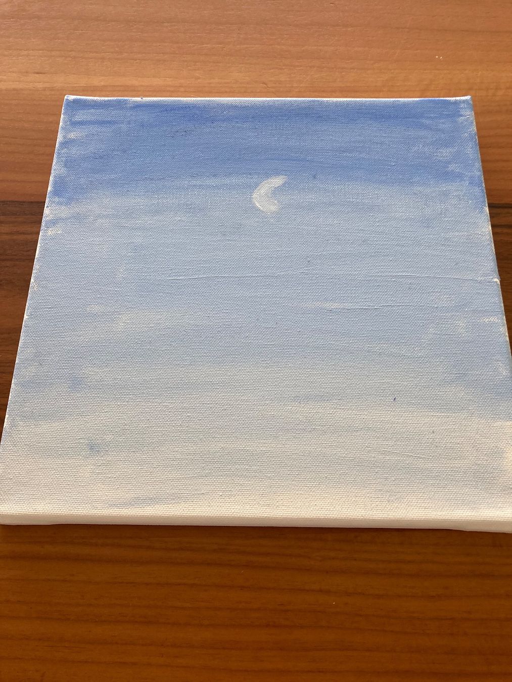 Gemälde: Bild: schöner blauer Hinmel mit Mond – Gebraucht aus Oetwil am See von mil_j9hh 2