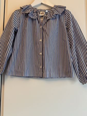 Jacadi Paris Bluse, Gr. 116, gestreift, neuwertig, Sommer!