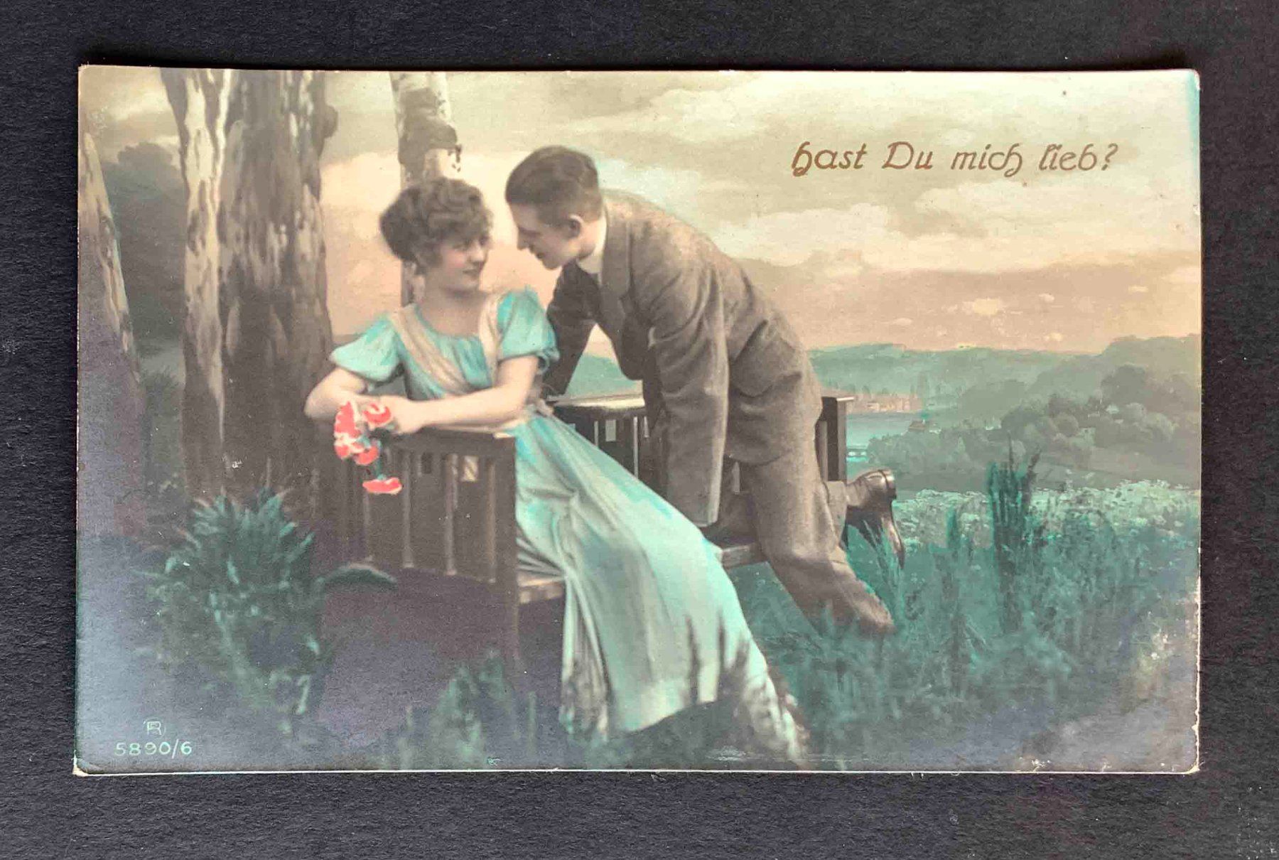 Cartoline postali: AK hast Du mich lieb ? – Usato da Goldau venduto da Balkonia09