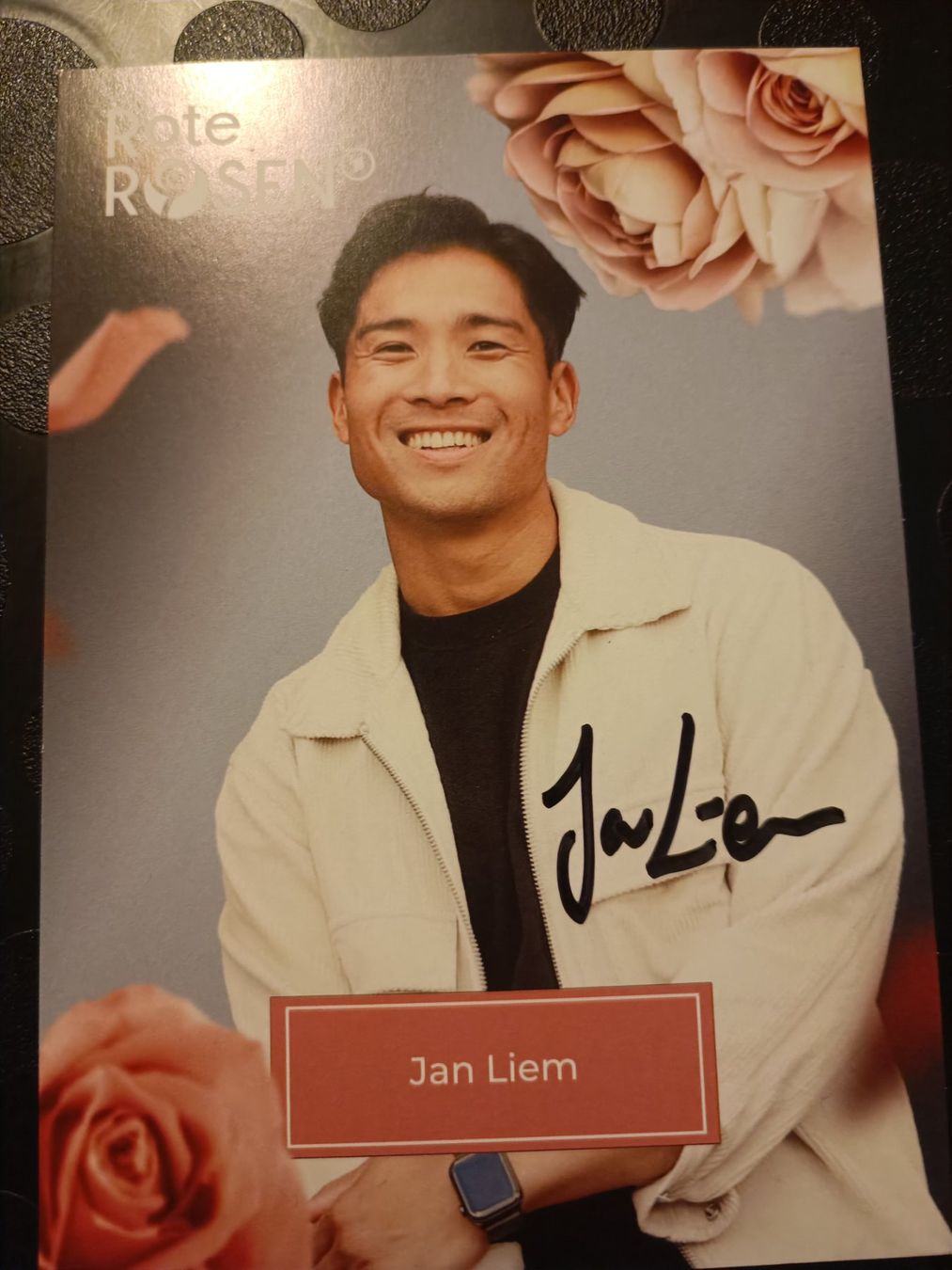 Autografi: Jan Liem - handsigniert - Rote Rosen – Usato da Menziken venduto da Artographs