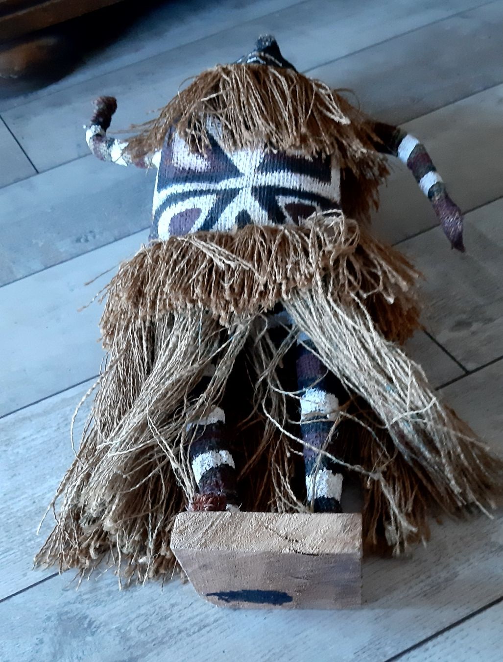 Statuette: Afrikanische Figur aus Gewebe  -  Stoff Figur – Usato da Tagelswangen venduto da BrigittaC01 7