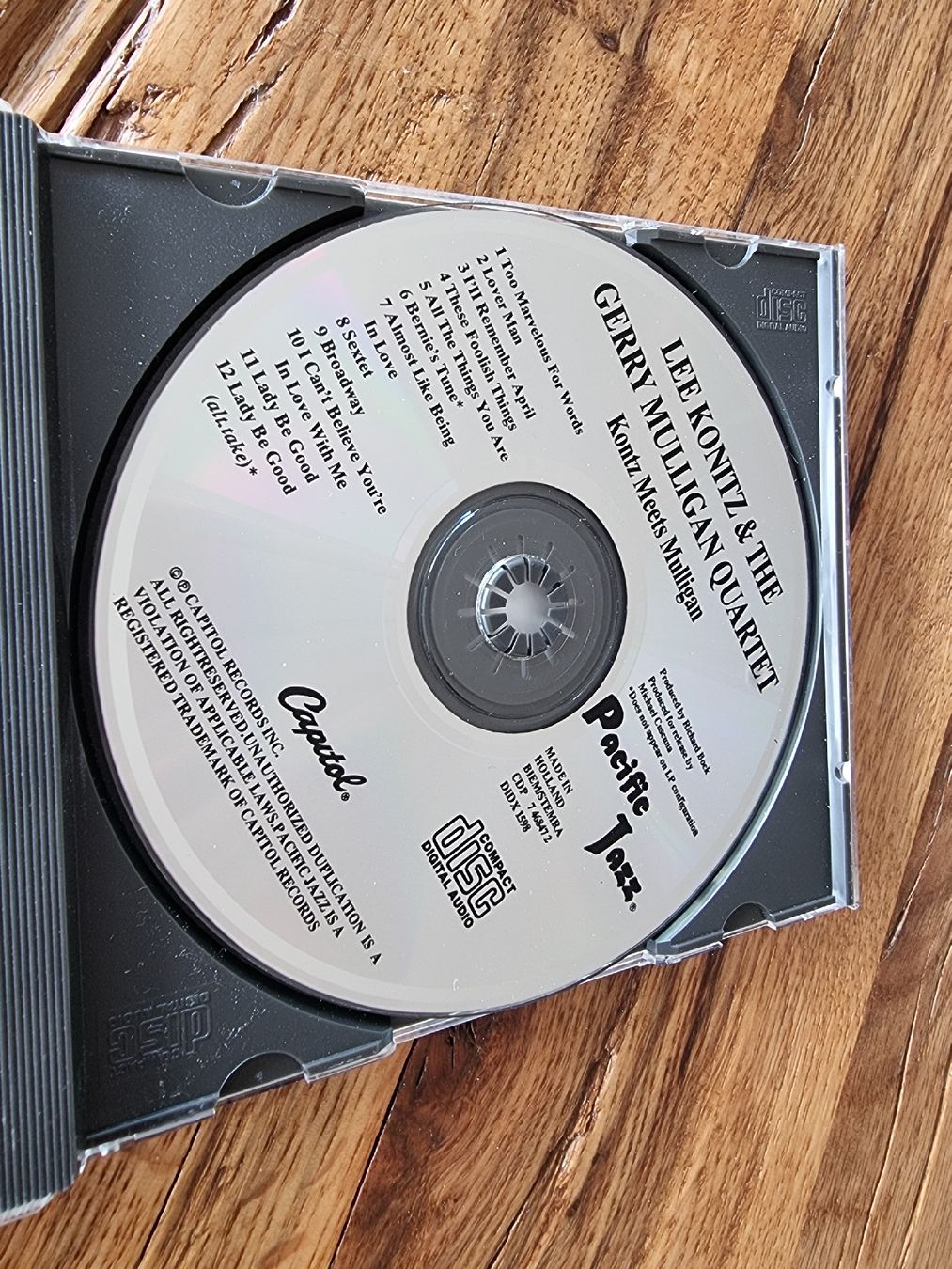 CD: LEE KONITZ MEETS GERRY MULLIGAN QUARTET – Usato da Zofingen venduto da Tinpan 1