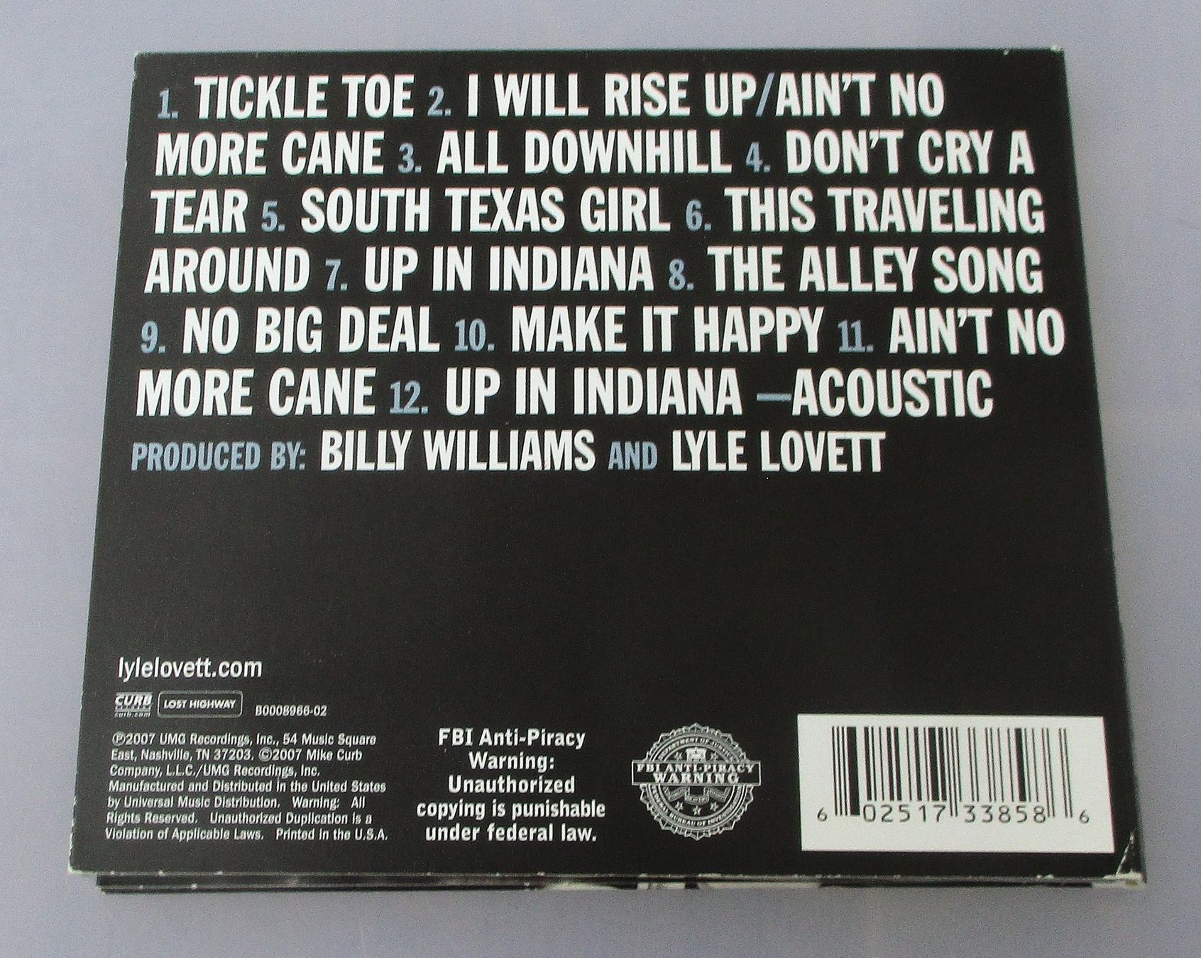 CD: LYLE LOVETT - It's Not Big It's Large – Usato da Wattwil venduto da Muriel11 1