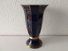 ILMENAU GRAF VON HENNEBERG echt Kobalt Vase
