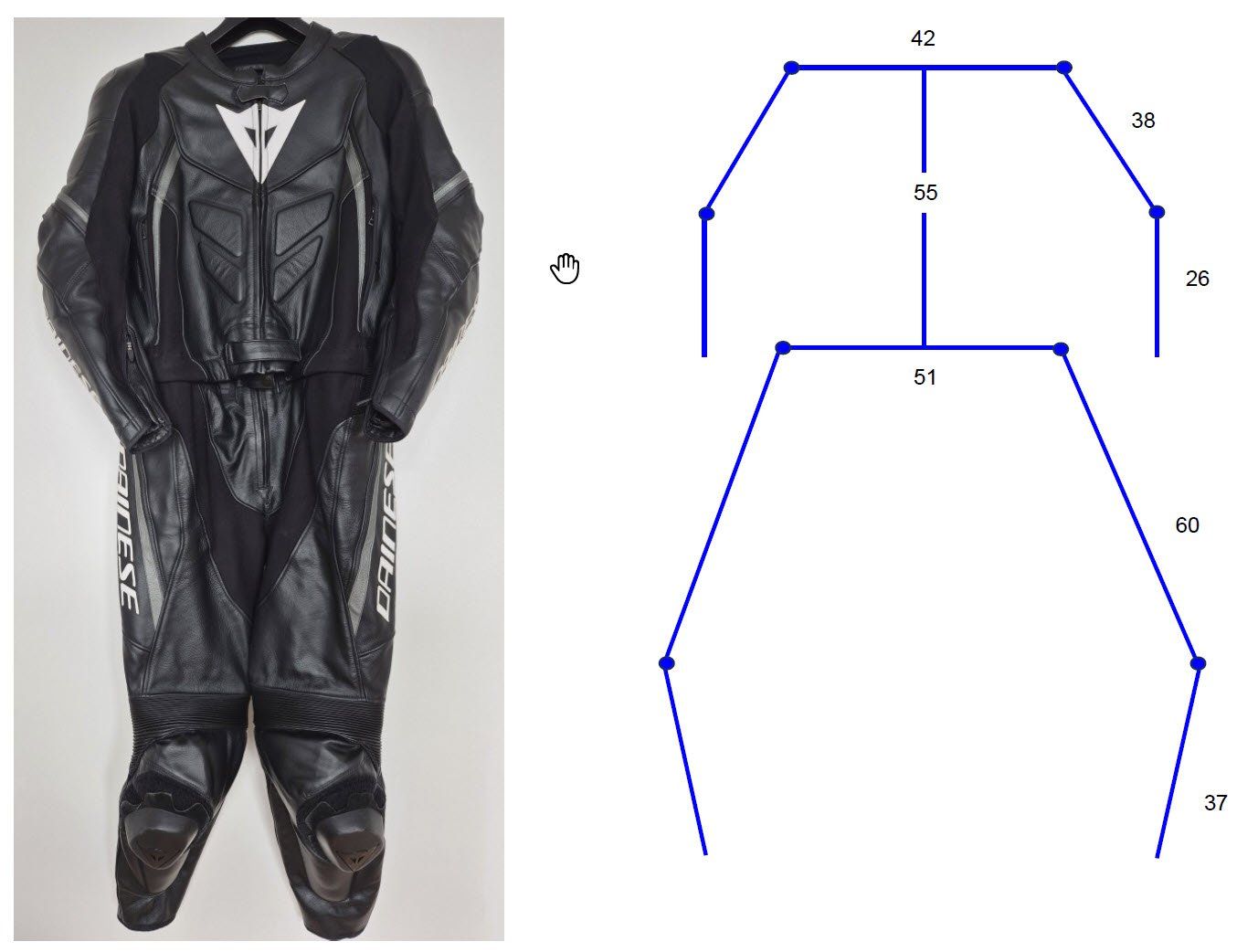 Dainese Completi & Tailleur: Motorrad Lederkombi DAINESE Damen – Usato da Schüpbach venduto da Bumblebee07