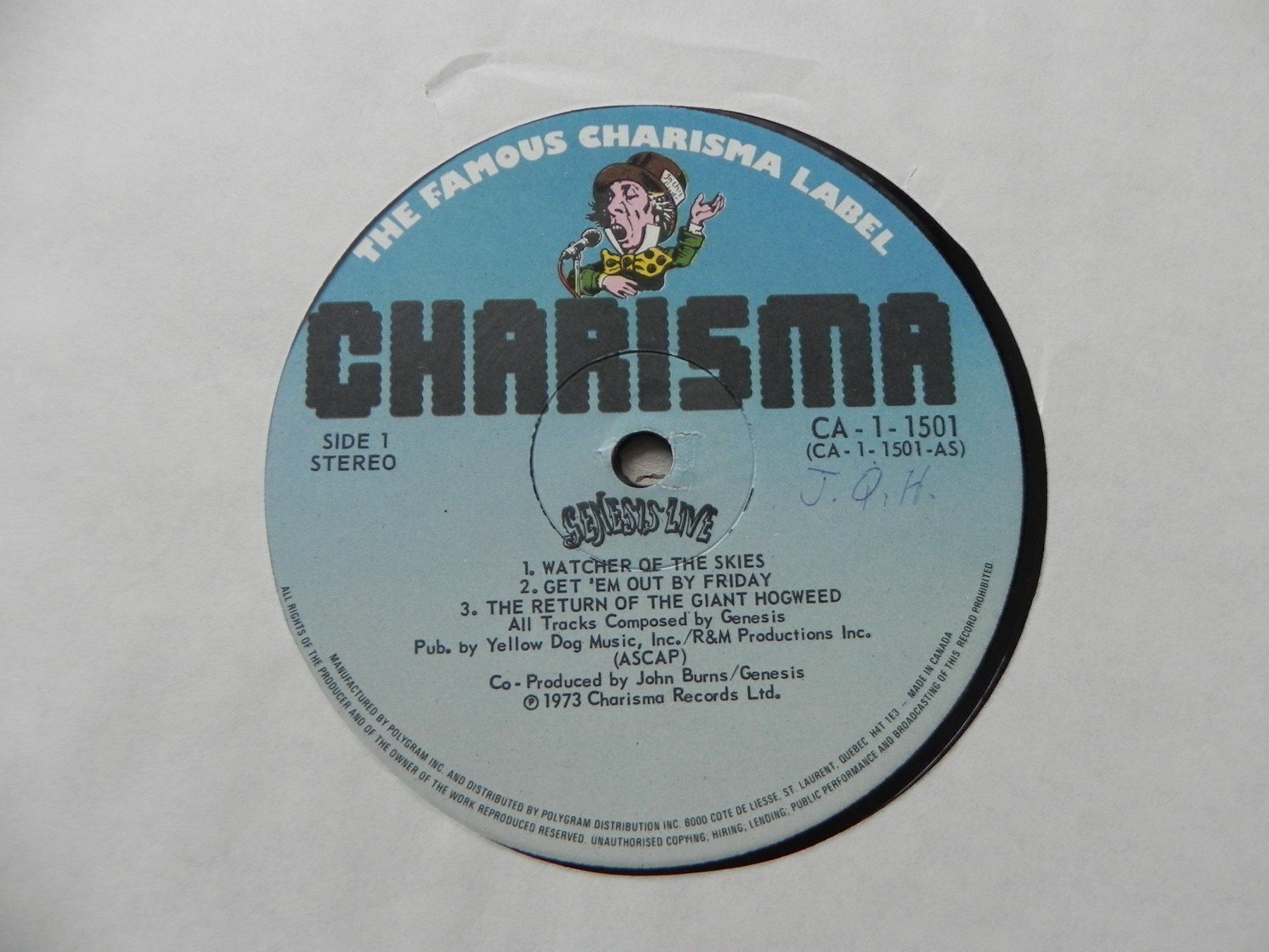 Dischi in vinile: LP brit. Rock Band Genesis Live 1974 – Usato da Siebnen venduto da krimsie 2