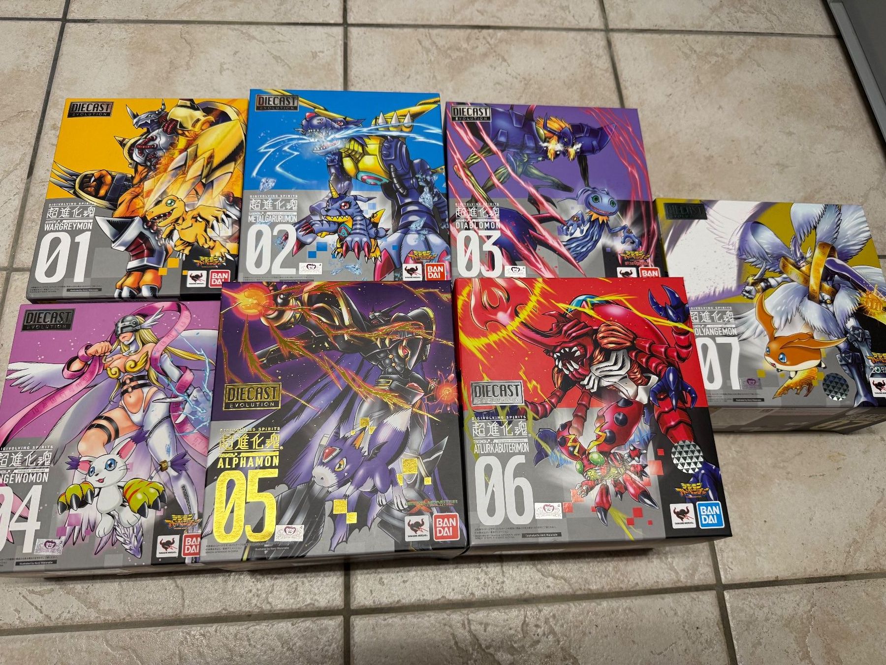 Bandai Giocattoli: Bandai Digivolving Spirits Digimon Diecast Evolution Figuren – Nuovo (secondo la descrizione) da Recherswil venduto da Yasa97