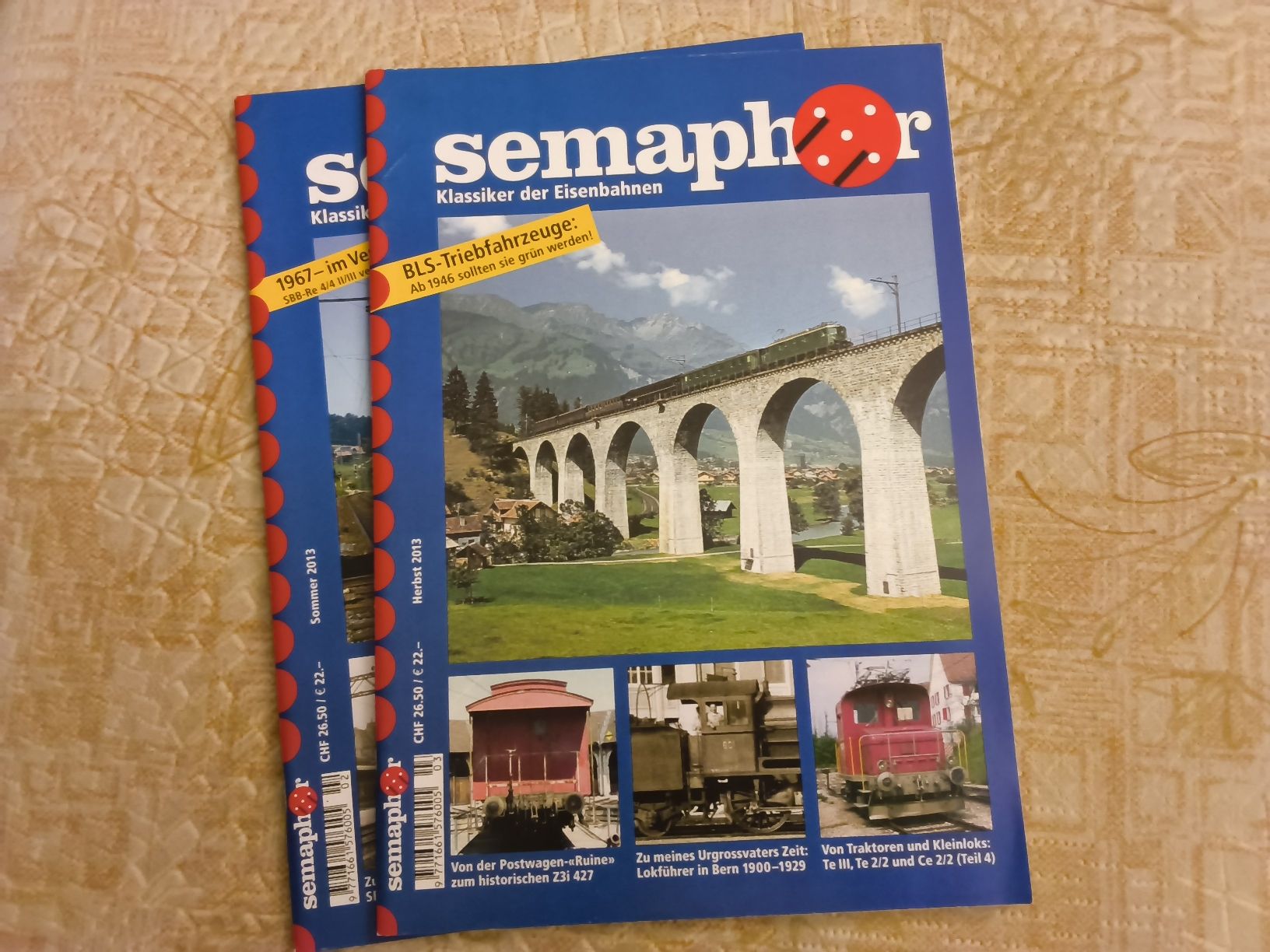 Riviste & Magazine: 2er Set Eisenbahn-Hefte Semaphor 2013 Sommer/Herbst – Usato da Hallau venduto da histoiremerveilleuse 1