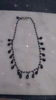 collier en spinelle noire