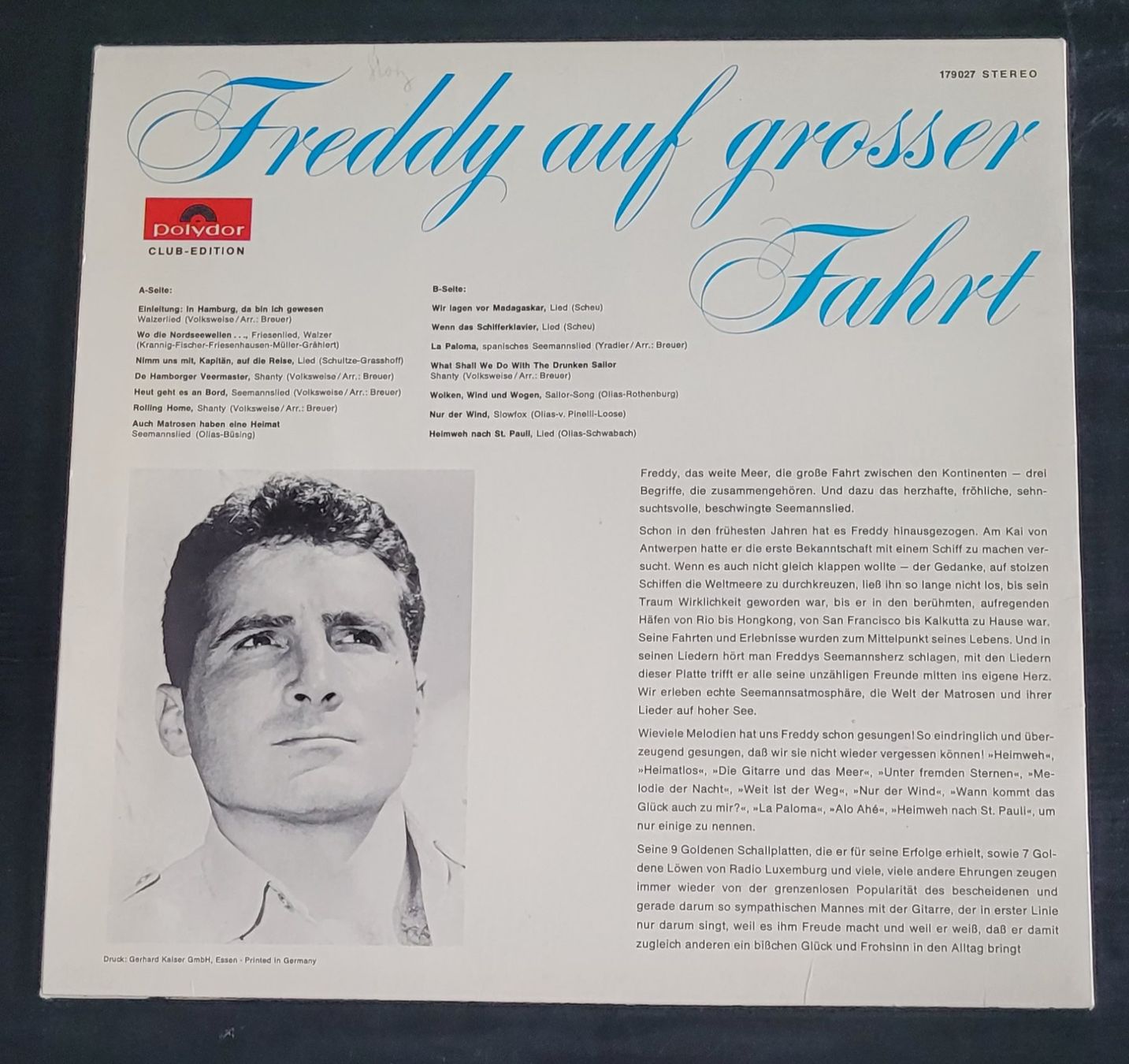 Dischi in vinile: FREDDY auf grosser Fahrt – Usato da SCHÜBELBACH venduto da CoKaHa 1