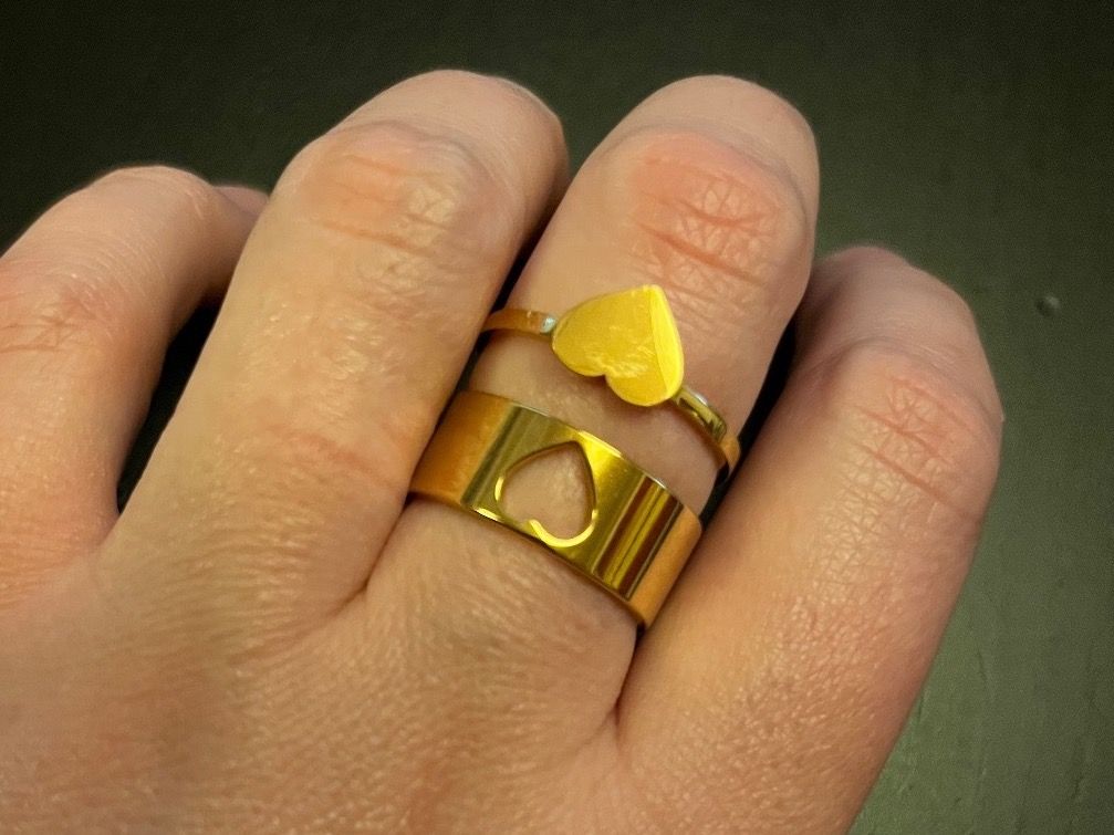 Anelli: Ring Set mit Herz ( one Size), Nr. 68 – Nuovo (secondo la descrizione) da Gams venduto da Mariawicca 5