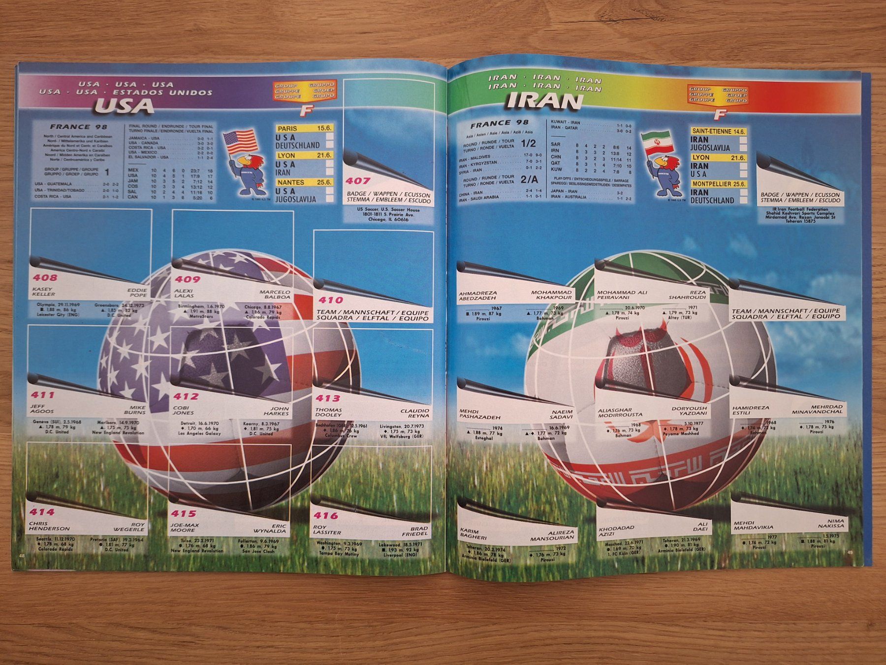 Panini Alben: PANINI WORLD CUP 1998 – Gebraucht aus St. Gallen von Matrix023 4