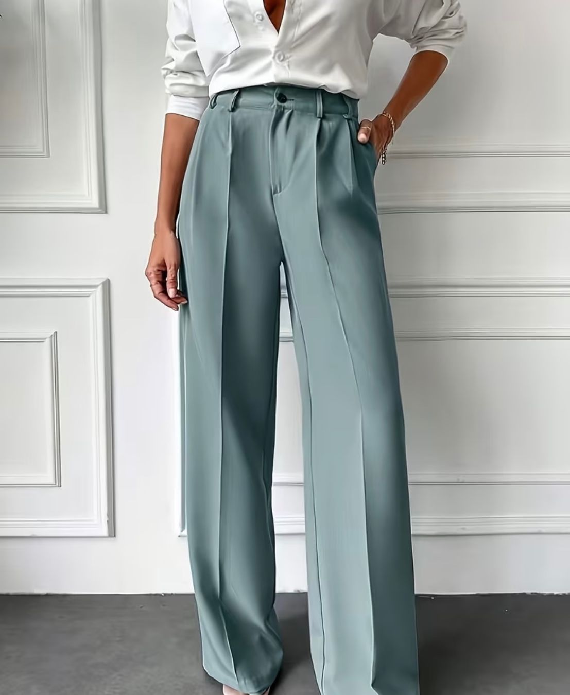 Pantaloni: Elegante Hose, malachitgrün, Grösse S – Nuovo e nell'imballaggio originale da Engelburg venduto da Quinti15 2