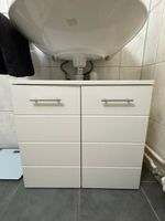 Waschbeckenunterschrank weiss zwei Türen guter Zustand