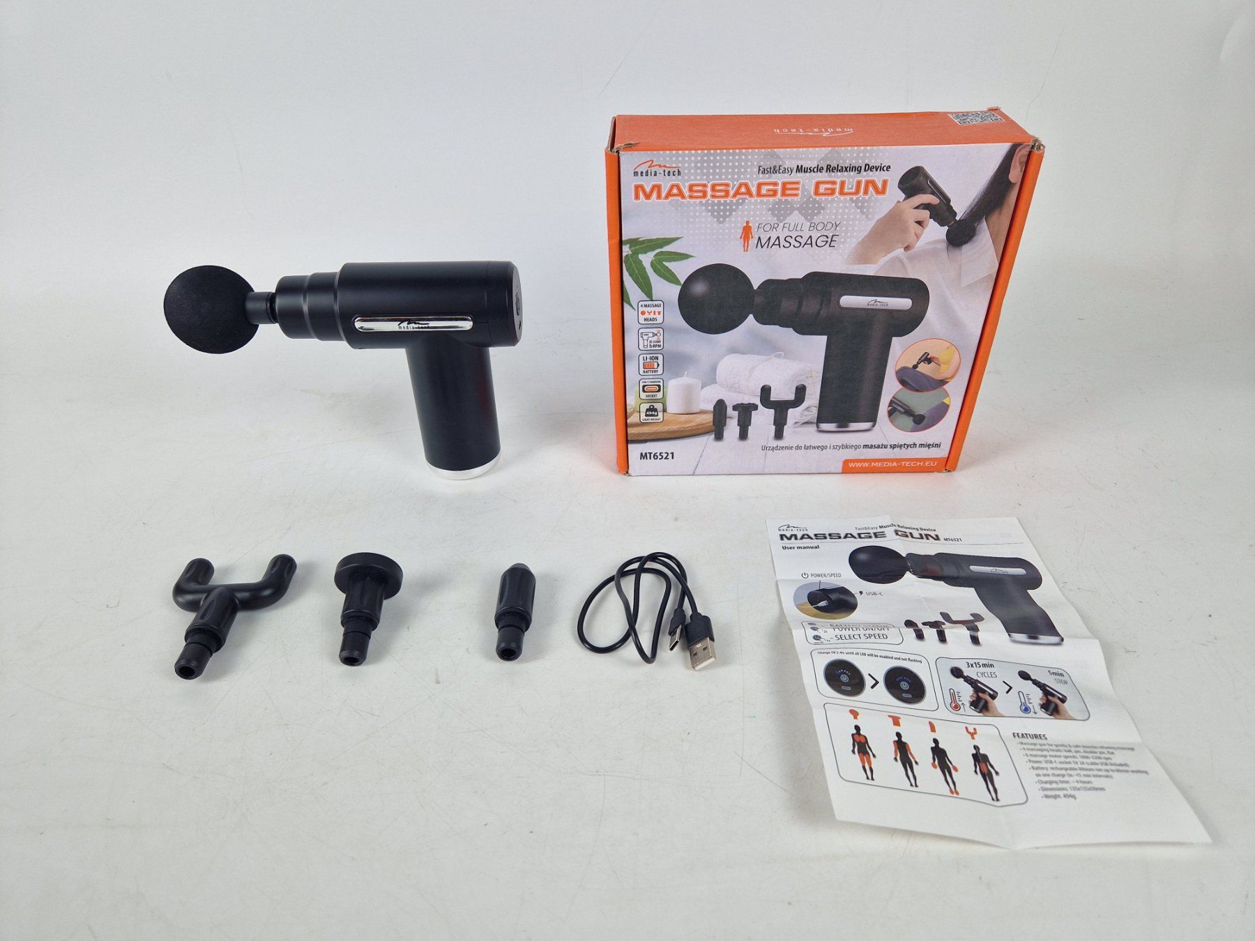 Dispositivi per massaggi: MEDIA-TECH Massage Gun MT6521 – Usato da Muhen venduto da Restwert_Muhen