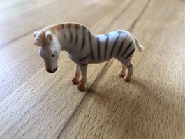 Vintage Zebra Figur | Made in China Kunststoff Miniatur