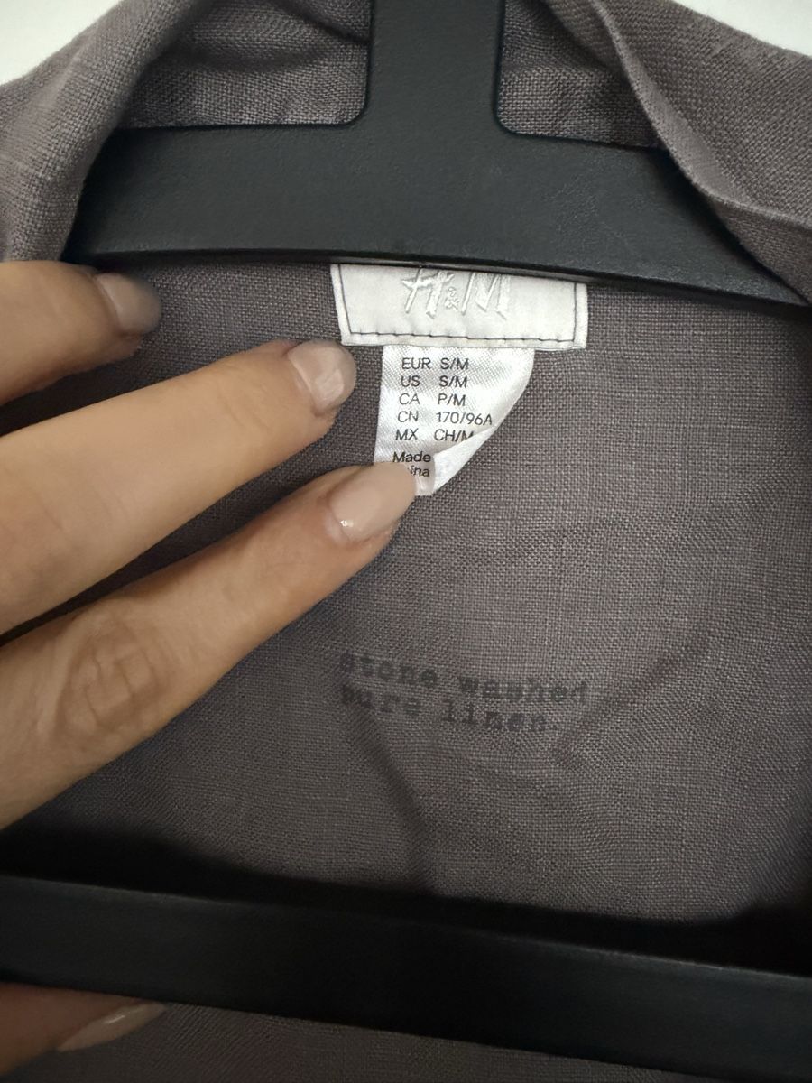 H&M Accappatoi: 100% Linen robe H&M grey – Usato da Zürich venduto da jus_sw7l 3