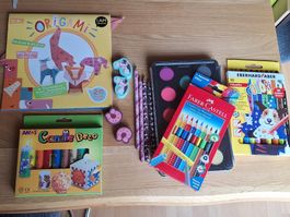Bastelset Kinder: Origami, Kerzen Deko, Stifte, Aquarell