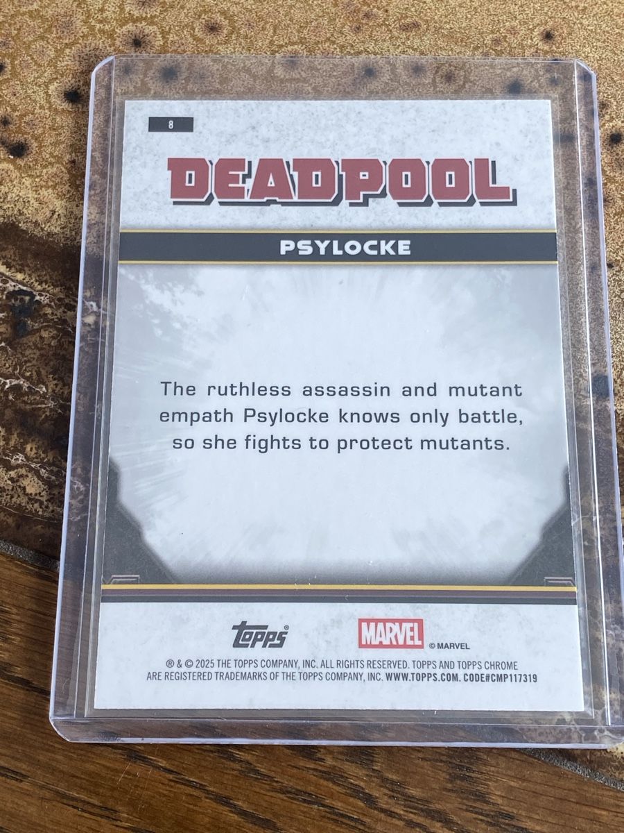 Marvel Sammelbilder & Trading cards: Marvel Deadpool Psylocke Topps Chrome 24/199 – Neu (gemäss Beschreibung) aus Boningen von chregu90 1