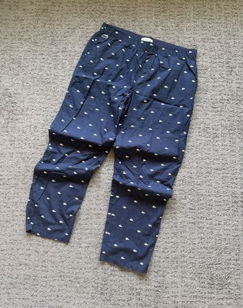 Pantalon Lacoste imprimé crocodile bleu taille XL