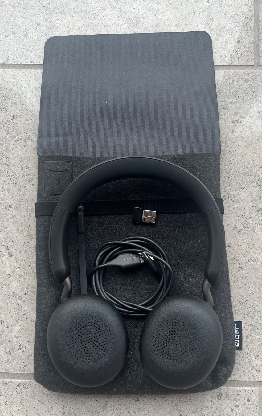 Jabra Kopfhörer: Jabra Evolve2 65 Headset mit USB-Dongle & Tasche – Gebraucht aus Rotkreuz von rom_5nyh 2