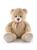 XL Teddybär Tammy mit Schleife 100 cm braun