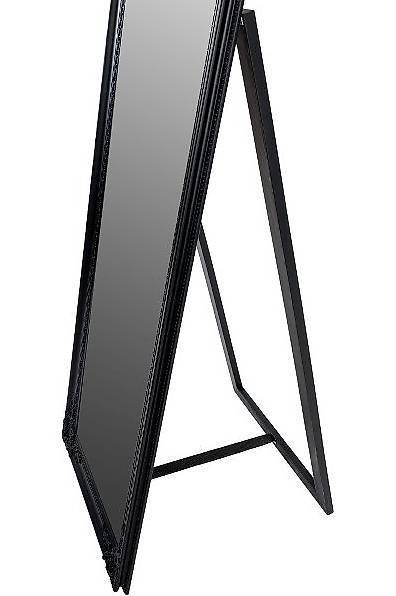 Specchi: Barocker Standspiegel mit Ornamenten "Xarpul", schwarz – Nuovo e nell'imballaggio originale da Flawil venduto da vivalacasa 4