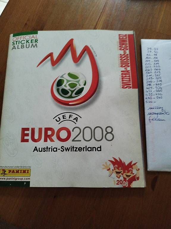 Panini Album: Album Panini euro 2008 – Usato da Vallorbe venduto da Leonidas1337