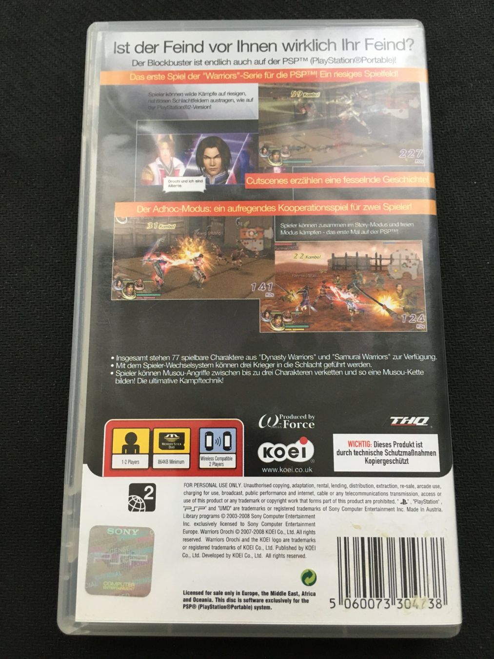 Sony Giochi: Warriors Orochi für PSP – Usato da St.Gallen venduto da sjosjo 1