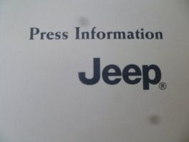 Jeep+Chrysler Doppelpressemappe 1999